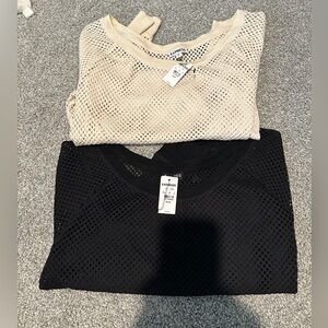 NWT 2 lace long sleeve express shirts